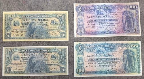Ristampa su carta con W/M Ethiopia The most Beautiful Banknotes 1915-1933 y. - Picture 6 of 12