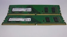 Micron 8GB (2 x 4GB) 1RX16 PC4-2400T-UC0-11 MTA4ATF51264AZ-2G3E1 Desktop RAM