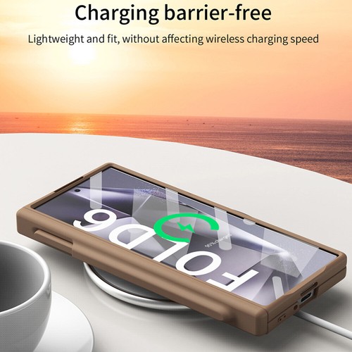 Funda resistente para lápiz óptico con protección de bisagras a prueba de golpes para Samsung Z plegable 6/5/4/3 5G - Imagen 9 de 32