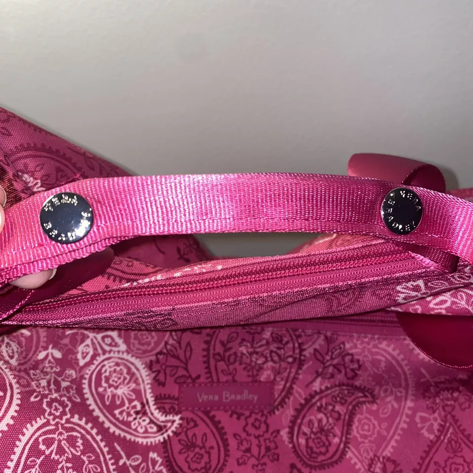 Bolso de Viaje Vera Bradley con Tirador Asa Extendida Rosa Estampado Paisley Foto 4 de 4