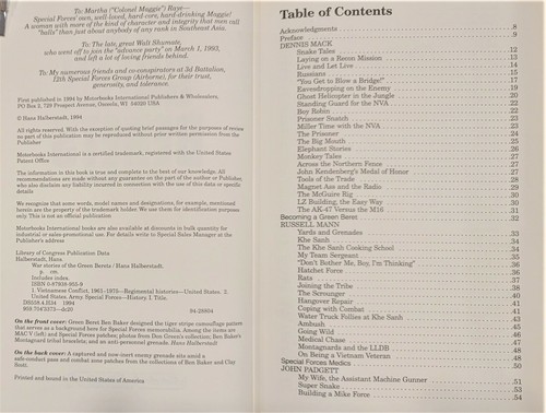 [Vietnam] WAR STORIES OF THE GREEN BERETS - 1994, 1st/1st - Imagen 3 de 3