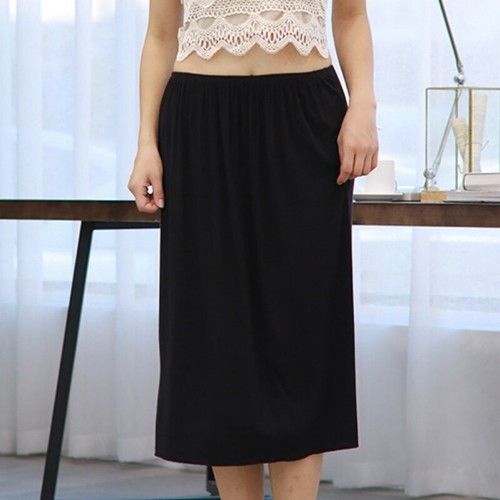 Midi Maxi Unterrock lang Rock Unterwäsche Unterkleid Klassisch A-Linie Unterrock - Bild 6 von 8