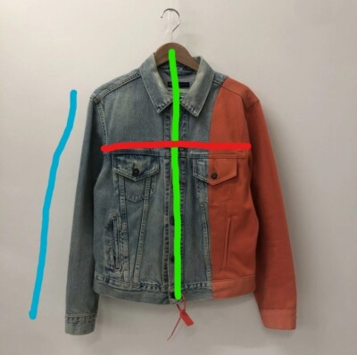 OFF-WHITE × LEVI'S 17AW Denim Jacket Buy Off-White x Levi's Denim Trucker Jacket 'Blue/Orange