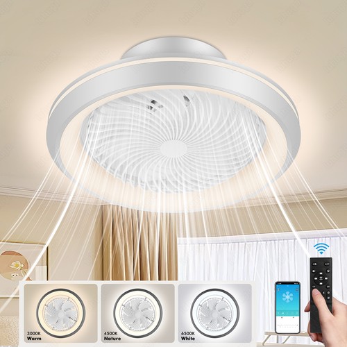 LED Ventilator Lampe Deckenleuchte Deckenventilator Beleuchtung Fernbedienung DE