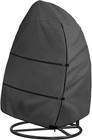 Patio Waterproof Double Seat Hanging Egg Chair Cover 66"x43"x68" Black NEW