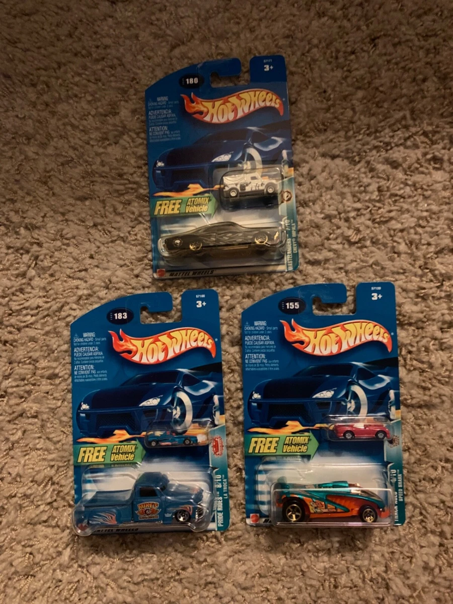 3 Hot Wheels with Atomic Vehicle Rare LOOK eBay