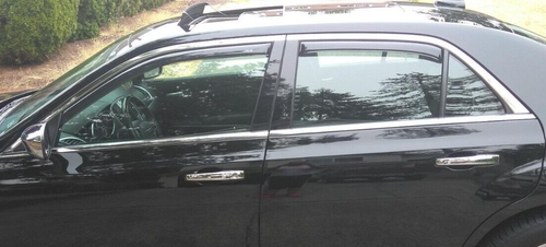 AVS In-Channel 3M Rain Guards Vent Visors Shade for 2011-2023 Chrysler 300 Sedan - Picture 2 of 8