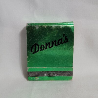 Vintage Donna's Edison Nebraska Matchbook Advertising Matches Full