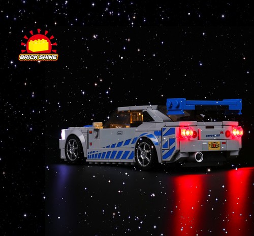 Brick Shine - Lichtset für Lego 2 Fast 2 Furious Nissan Skyline GT-R 76917 - Bild 4 von 15