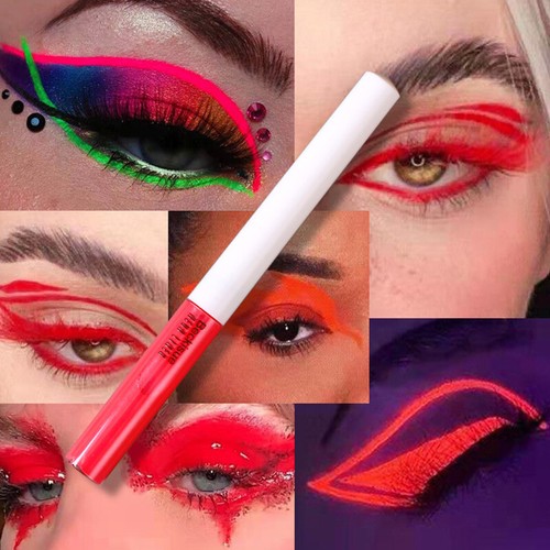 Neon Lidstrich Augen Make-Up Fluoreszierend Liquid Eyeliner Ultrafein Water → - Bild 6 von 9