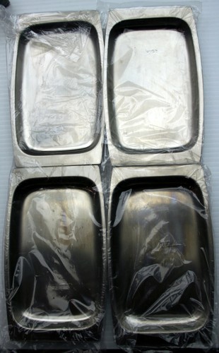 Mid Century Modern New England Stil Karabiner Gabel/Muschel Tablett Set Neu in Box - Bild 3 von 6