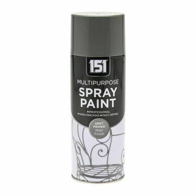 400ml Multipurpose Grey Primer Matt Spray Paint All Purpose Paint Non