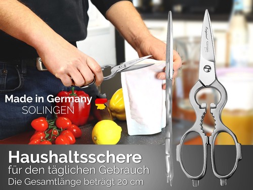 Profi Solingen Küchenschere Haushaltsschere Allzweckschere Schere Rostfrei 20 cm - Bild 2 von 8