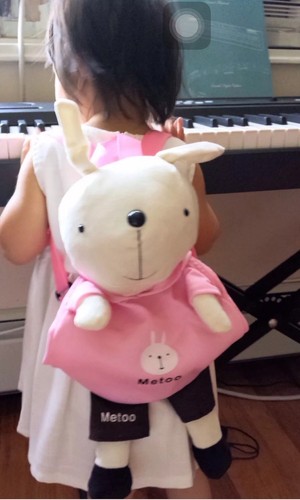 1 Kid's Bunny Backpack US Seller Christmas Or Birthday Gift Pink Or Red - Picture 3 of 6