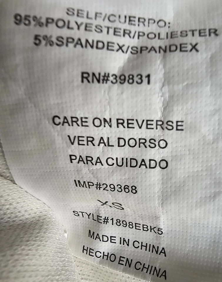 XOXO 女式衬衫上衣衬衫 XS 码 X 小号象牙老虎印花 — 第 3/4 张图片