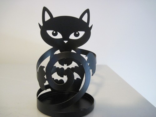 YANKEE CANDLE SOPHIA CAT METAL CANDLE HOLDER - Picture 3 of 5