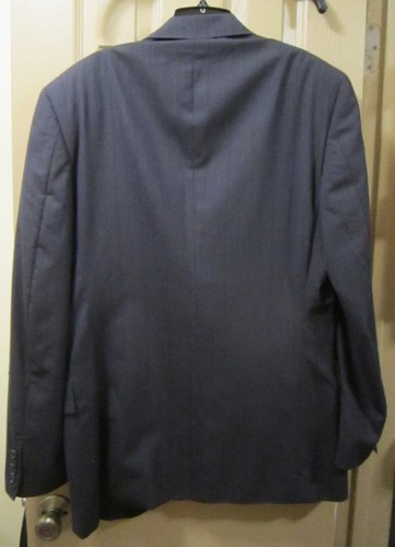 SZ 40R NORDSTROM AQUASCUTUM CHARCOAL GRAY WOOL SUIT JACKET BLAZER SPORTCOAT, GUC - Picture 8 of 8