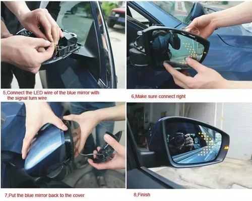1 Pair Heated Side Mirror Glass Rearview Mirror For BMW X1 1 2 4 Series Z4 13-20 - Picture 13 of 13