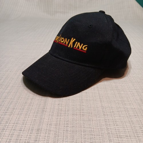 Disney Lion King Ball Cap Hat Adjustable Slide Black Gold VIP Embroidered - Picture 3 of 5