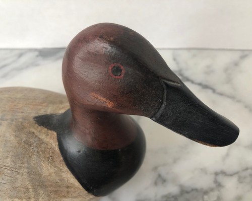 Seltener ORIGINAL handbemalter Holz ENTENKÖDER von DICK ROBINSON mittelgroß VOLKSKUNST - Bild 11 von 13