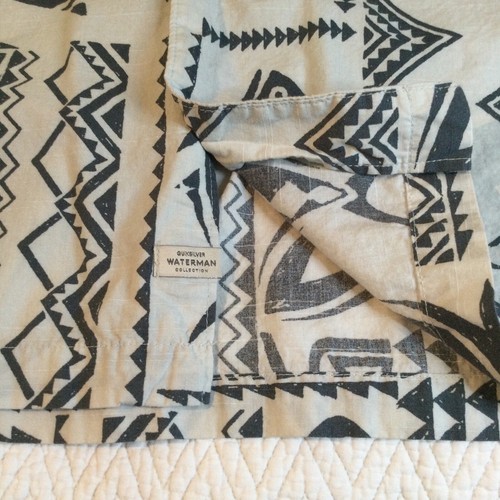 Camisa para hombre Quiksilver talla XL azul manga corta con botones colección Waterman - Imagen 9 de 12