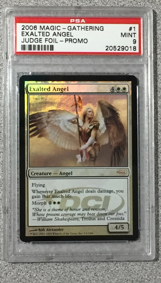 2006 MTG - EXALTED ANGEL 1X FOIL - JUDGE PROMOS - CREATURE - PSA