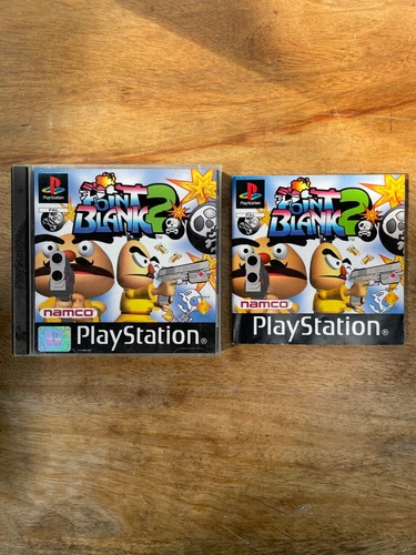 BOX & MANUAL ONLY - SONY PLAYSTATION PS1 GAME POINT BLANK 2  - *PLEASE READ*