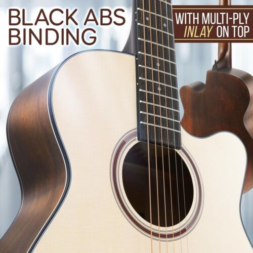 Pyle 40" Akustikgitarre Kit mit Gigbag Tuner etc., natürliche matte Fichte, PGA817 - Bild 7 von 11