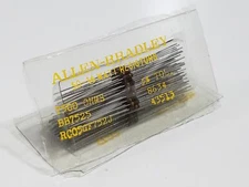 Allen Bradley 100 1/8 Watt Carbon Composition Resistors 7500 OHMS 5% TOL BB7525