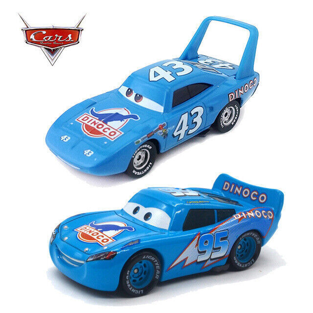 Disney Pixar Car NO.95 DiNOco Lightning McQueen 1:55 Metal Diecast Toys Car