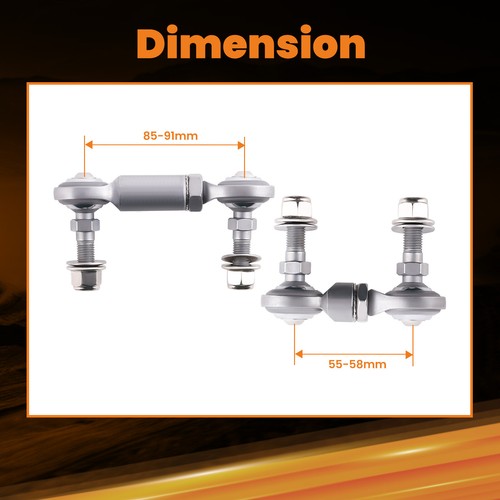 Kit de eslabones estabilizadores delanteros y traseros para Honda Civic 1996-2000 GX EX DX - Imagen 4 de 12
