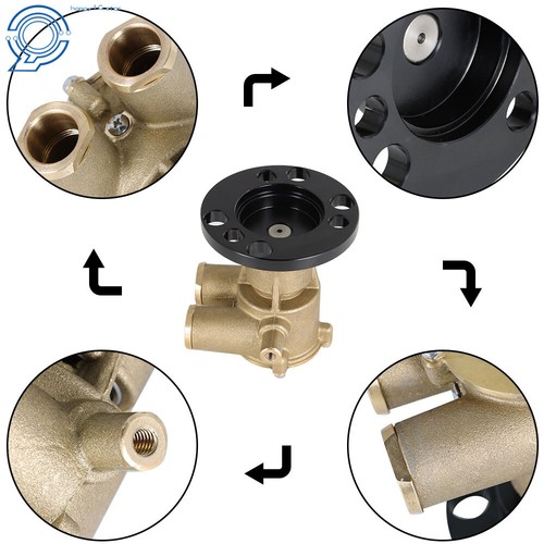 F6B-9 Sea Water Pump For Indmar Johnson 685001, 3860703 10-24232-1,10-24915-01 - Picture 11 of 12