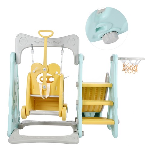 Kids Baby Toddler Climber Swing Set Long Slide Children Play Area Outdoor Indoor - Picture 9 of 21