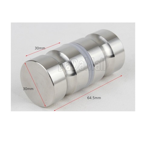 Glass Shower Bathroom Door Handle knob Stainless 1hole - Picture 4 of 4
