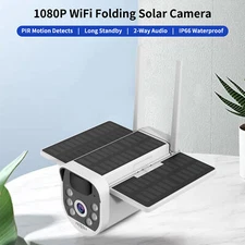 Folding Solar Security Camera 1080P WiFi PIR Home Surveillance Camera IP65 Gift