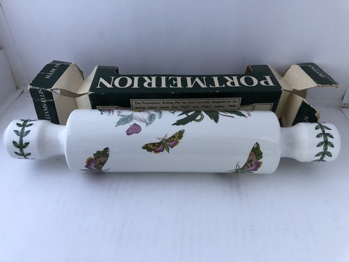 PORTMEIRION Botanic Garden Helleborus Niger Christmas Rose Rolling Pin Fillable - Picture 7 of 10