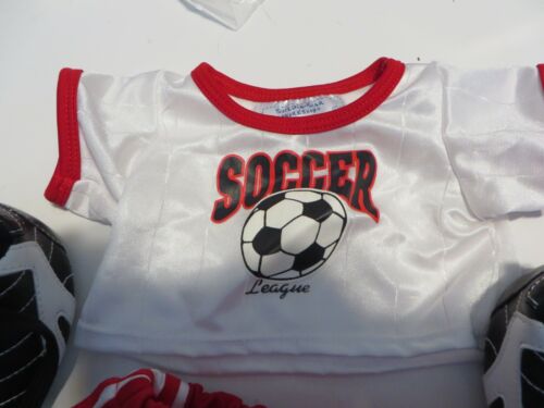 Build a Bear BABW Fútbol Fútbol Uniforme Zapatos Camiseta Pantalones Cortos Lote - Imagen 2 de 3