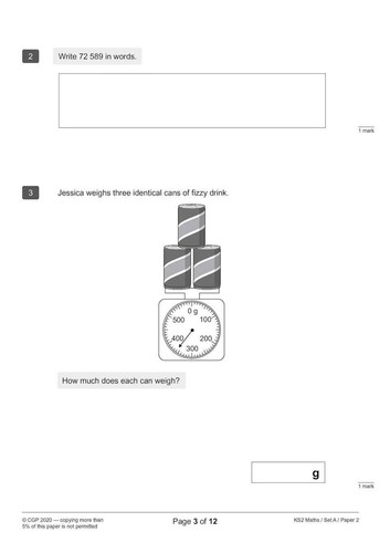 KS2 SATS Practice Papers Maths & English Pack 4 CGP 2025 New with Answers - Imagen 6 de 12