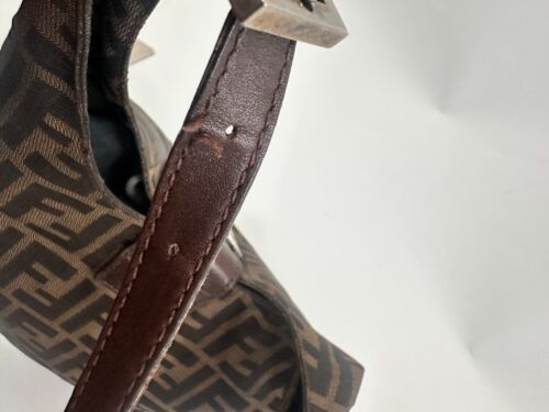 FENDI Zucca Canvas Mamma Baguette Shoulder Bag - Picture 5 of 9