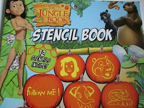The JUNGLE BOOK Pumpkin Carving Stencil Book Halloween Designs Lot of 2 NEW - Picture 4 of 4
