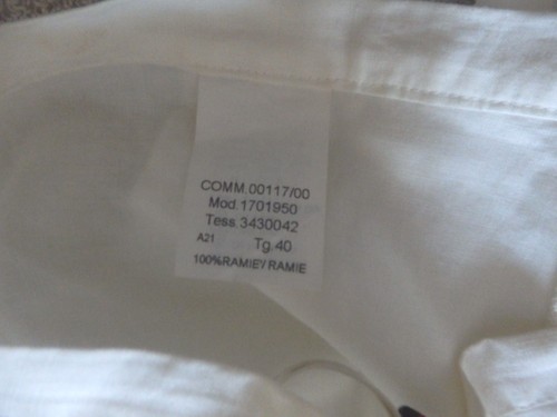 NINETEEN SEVENTY 19.70 - ECRU PANTS - 100% RAMIE - SIZE 36/38 - NEW - Picture 9 of 9