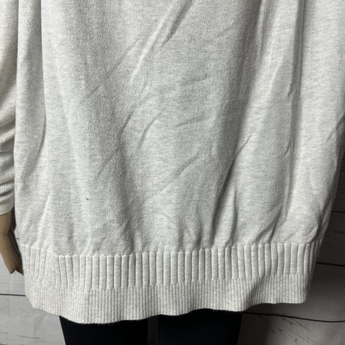 Victoria's Secret Pullover Kaschmirmischung Medium hellgrau Taschen dünnes Strickoberteil - Bild 11 von 13
