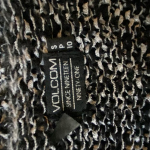 Volcom sz S Cotton long sleeve V neck open knit sweater - Picture 8 of 8