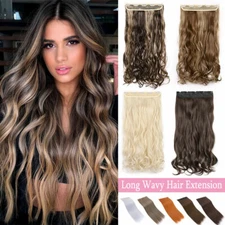 US One Piece Clip In Human Hair Extensions Half Full Head Hair Extension Natural