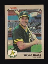 1983 Fleer Wayne Gross #517 Oakland Athletics