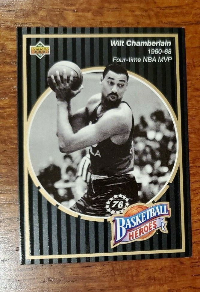 1992 Upper Deck Basketball Heros Wilt Chamberlain 1960 68