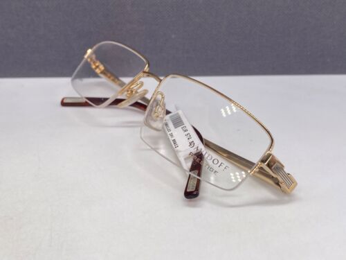 Davidoff Brille Herren Eckig Gold Plated 23 ct Titan Groß L 95603 NP:574€ - Bild 15 von 16