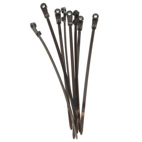 100 Pcs Einfache Kabel Mehrzweck Zip Krawatte Montieren Kabelbinder Für Bindung - Photo 5/12