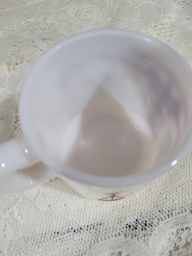 Vintage Weight Conversion Table White Milk Glass Mug - Picture 3 of 6
