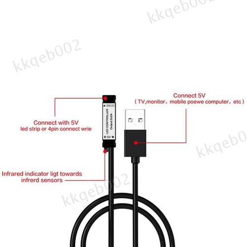 3-24 key USB 5V mini 3key mini 4Pin RGB RF Controller Dimmer for Strip Lights - Picture 6 of 10
